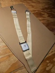 Beechcraft Seat Belt Assembly 50-534635-57 Manufacture Date 6/84 Beige